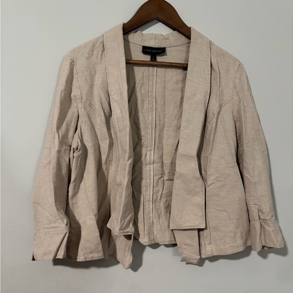 Lane Bryant - Tan Linen Blazer - Picture 1 of 8